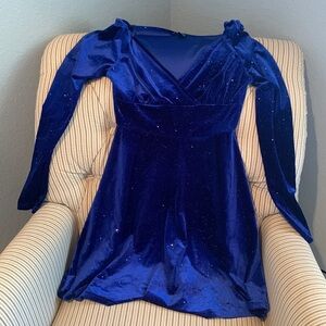 Velour sparkle dress. Renaissance, Regency, celestial, babydoll, festival, Y2K